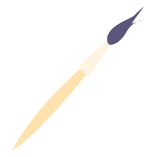 Icono plano de pincel de dibujo Diseño PNG