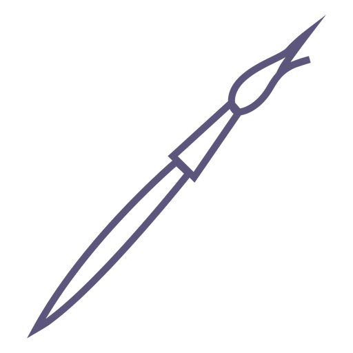 Symbol für Pinselstrich zeichnen PNG-Design