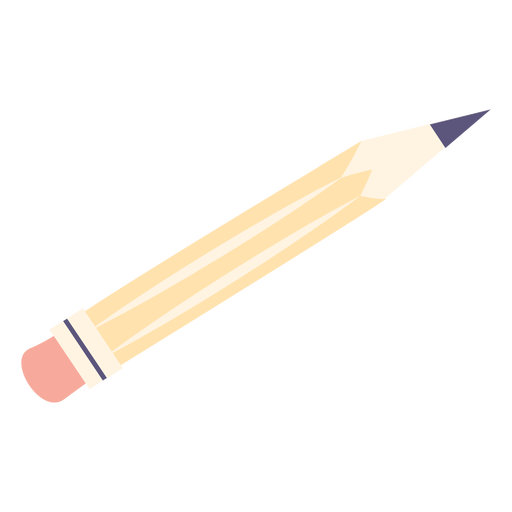 Zeichnen Bleistift flache Ikone PNG-Design