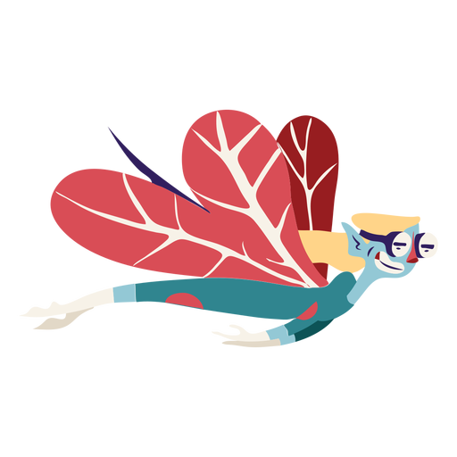 Fairy flying fast PNG Design
