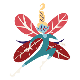 Hada saltando hada Diseño PNG