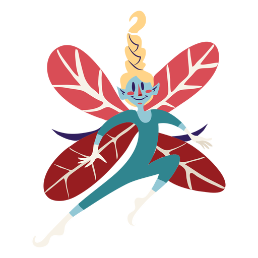 Fairy jumping fairy PNG Design