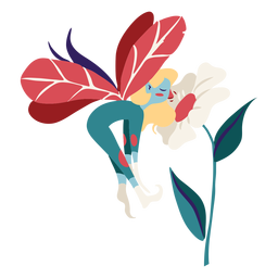 Flor que huele a hadas Diseño PNG