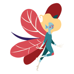 Fairy walking PNG Design