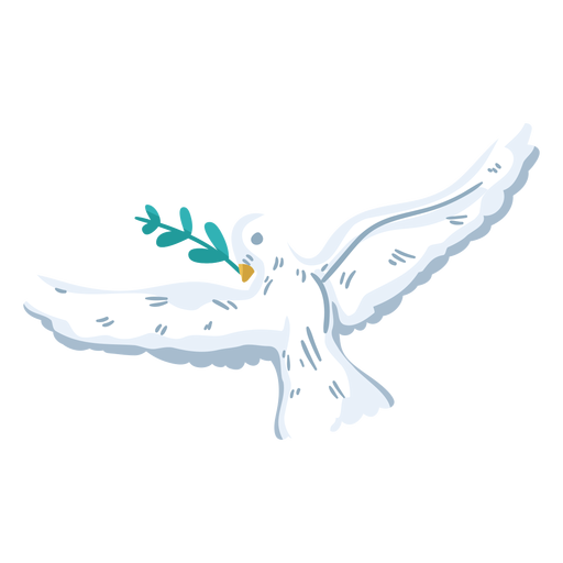 Flying dove peace symbol PNG Design