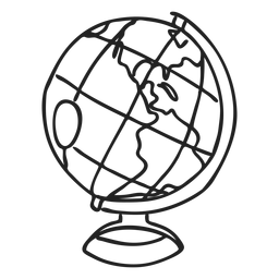 Doodle de globo Desenho PNG
