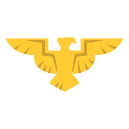 Icono de insignia de águila dorada Diseño PNG
