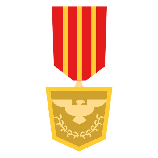 Golden eagle medal icon PNG Design