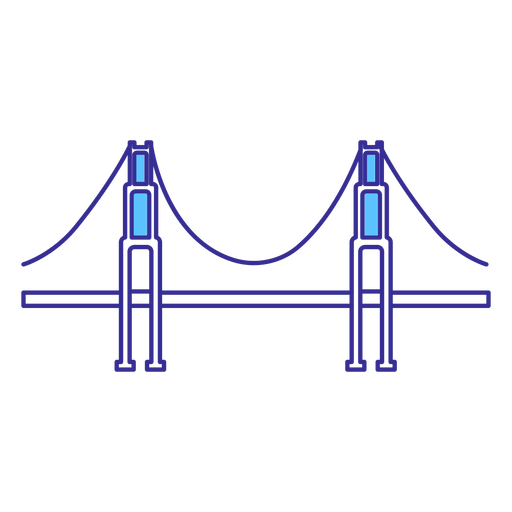 Golden Gate Bridge Element PNG-Design
