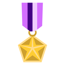 Golden star pentagon medal icon PNG Design Transparent PNG