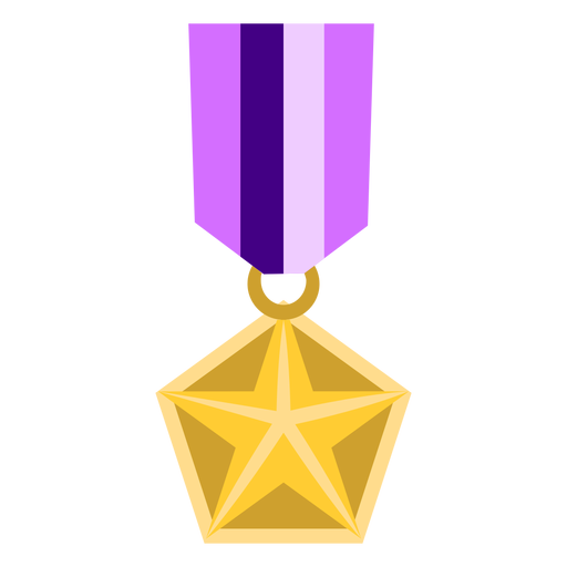 ?cone de medalha estrela dourada do pent?gono Desenho PNG