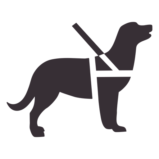 Blindenhundesymbol PNG-Design