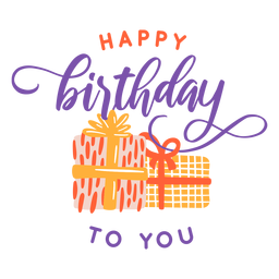 Happy birthday to you lettering birthday lettering Transparent PNG