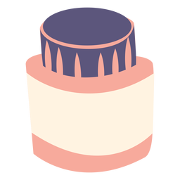 Icono plano de botella de tinta Diseño PNG