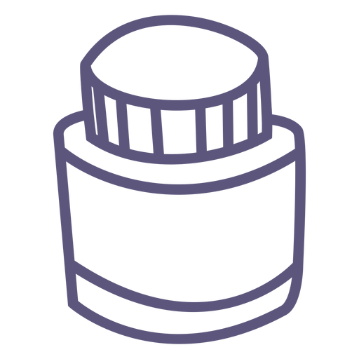 Ink bottle stroke icon PNG Design