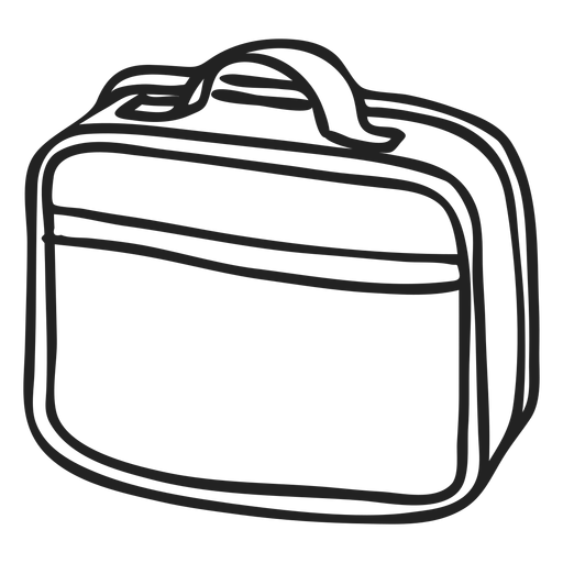 Doodle de bolsa para laptop Diseño PNG