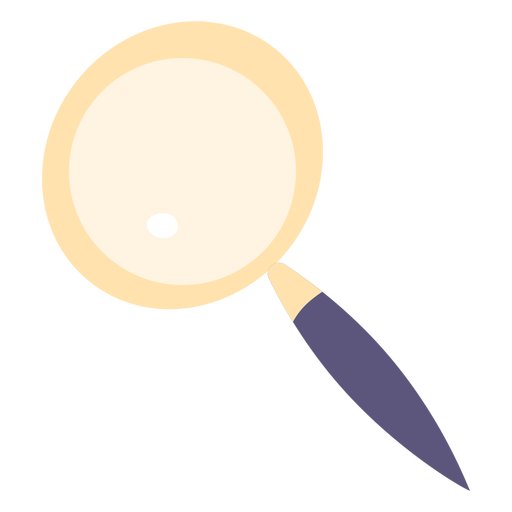 Ícone plano de lupa Desenho PNG