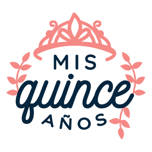 Letras de miss quince anos Diseño PNG