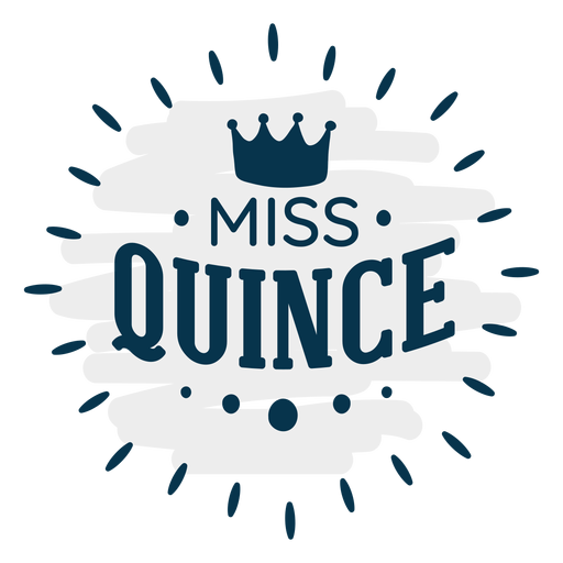 Miss Quince Royal Schriftzug PNG-Design