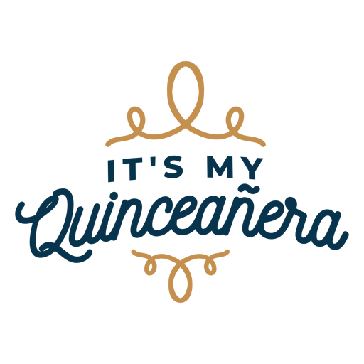 My quinceanera lettering PNG Design