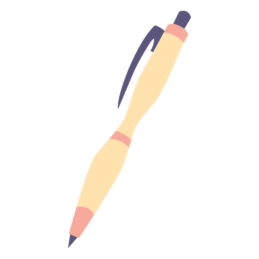 Ícone plano de caneta de ponta Desenho PNG