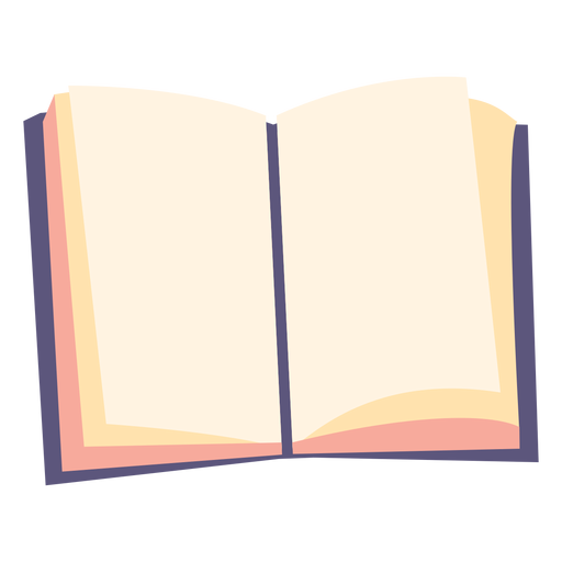 Open textbook flat icon PNG Design