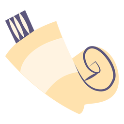Icono plano de tubo de pintura Diseño PNG
