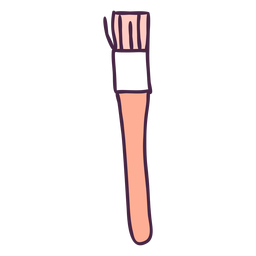 Doodle de color de pincel Diseño PNG