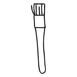 Doodle de pincel Diseño PNG