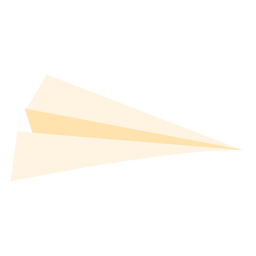 Ícone plano de avião de papel Desenho PNG