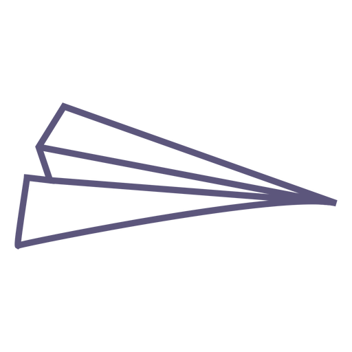 Papierflugzeughub-Symbol PNG-Design