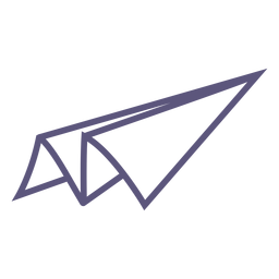 Paper plane toy stroke icon PNG Design Transparent PNG