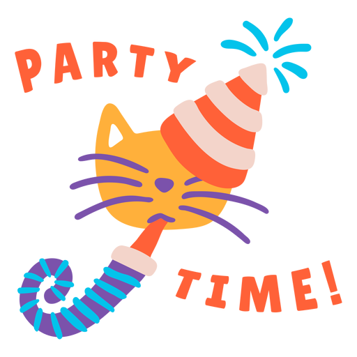 Download Party time lettering birthday - Transparent PNG & SVG ...