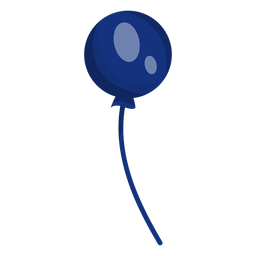 Elemento patriótico globo azul Diseño PNG