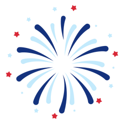 Design PNG E SVG De Elemento De Fogos De Artifício Patriótico Para Camisetas