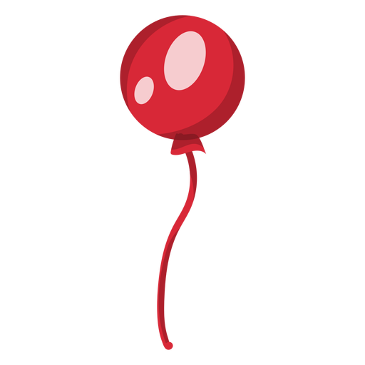Patriotic red balloon element PNG Design