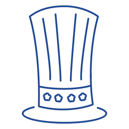 Traço de cartola patriótica Desenho PNG
