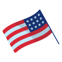 Elemento de bandera patriótica de Estados Unidos Diseño PNG
