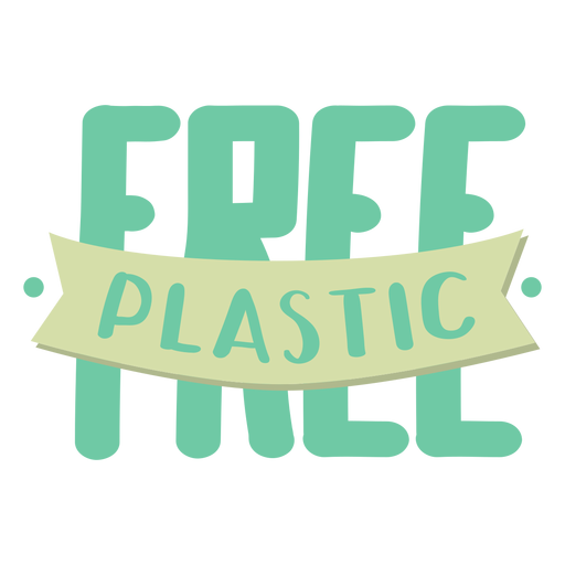 Download Plastic free lettering - Transparent PNG & SVG vector file