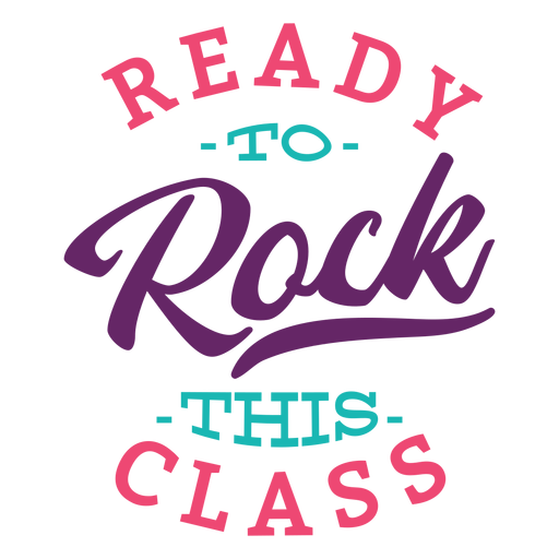 Rock this class lettering design