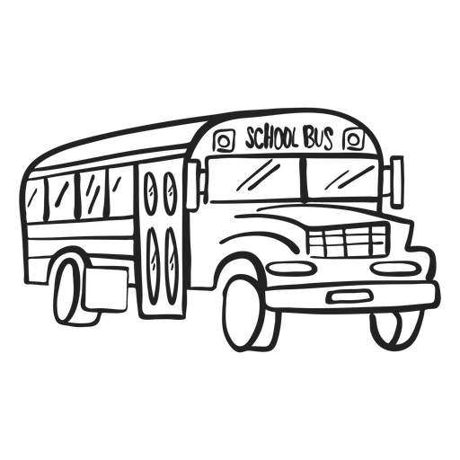 School bus doodle - Transparent PNG & SVG vector file