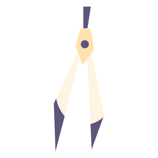 Flaches Symbol des Schulkompasses PNG-Design