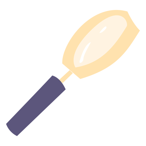 School magnifying glass flat icon PNG Design