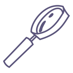 School magnifying glass stroke icon PNG Design Transparent PNG