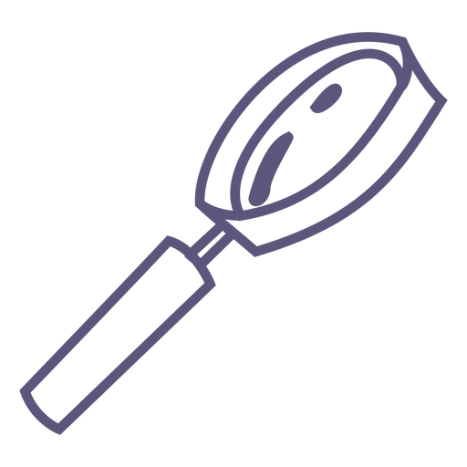 School magnifying glass stroke icon PNG Design