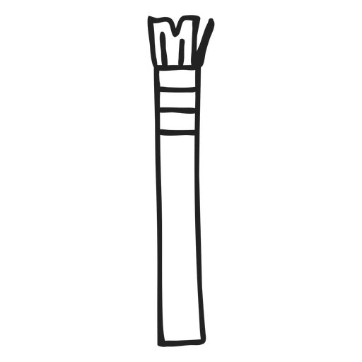 School paintbrush doodle PNG Design