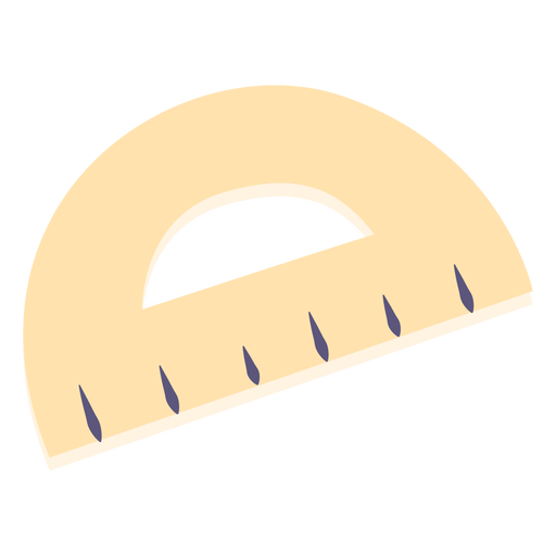 Flache Ikone des Schulmessers PNG-Design