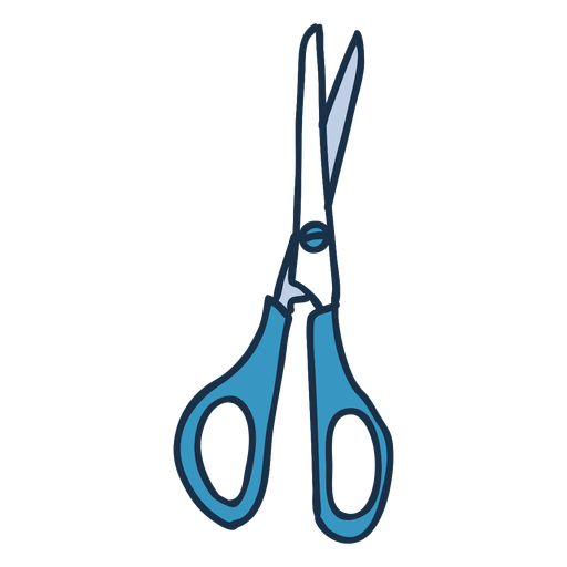School scissors color doodle PNG Design