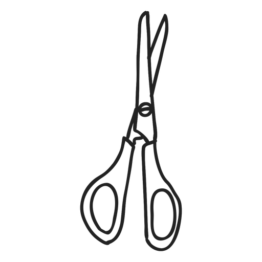 School scissors doodle PNG Design
