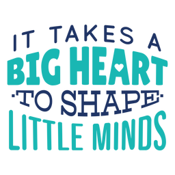 Shape Little Minds Lettering Design PNG & SVG Design For T-Shirts